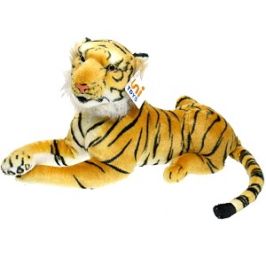 Brązowy tygrys leżący - 45cm