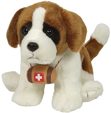 Pies bernardyn z beczką DUBI - 25cm