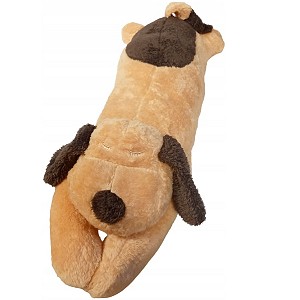 Poduszka Piesek Brązowy Wałek Toczek - 65cm