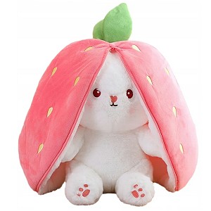 Królik Zajączek zmieniający się Truskawka - 22cm