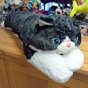 Poduszka Kotek Wałek Toczek Czarno-Biały Puszak - 85cm