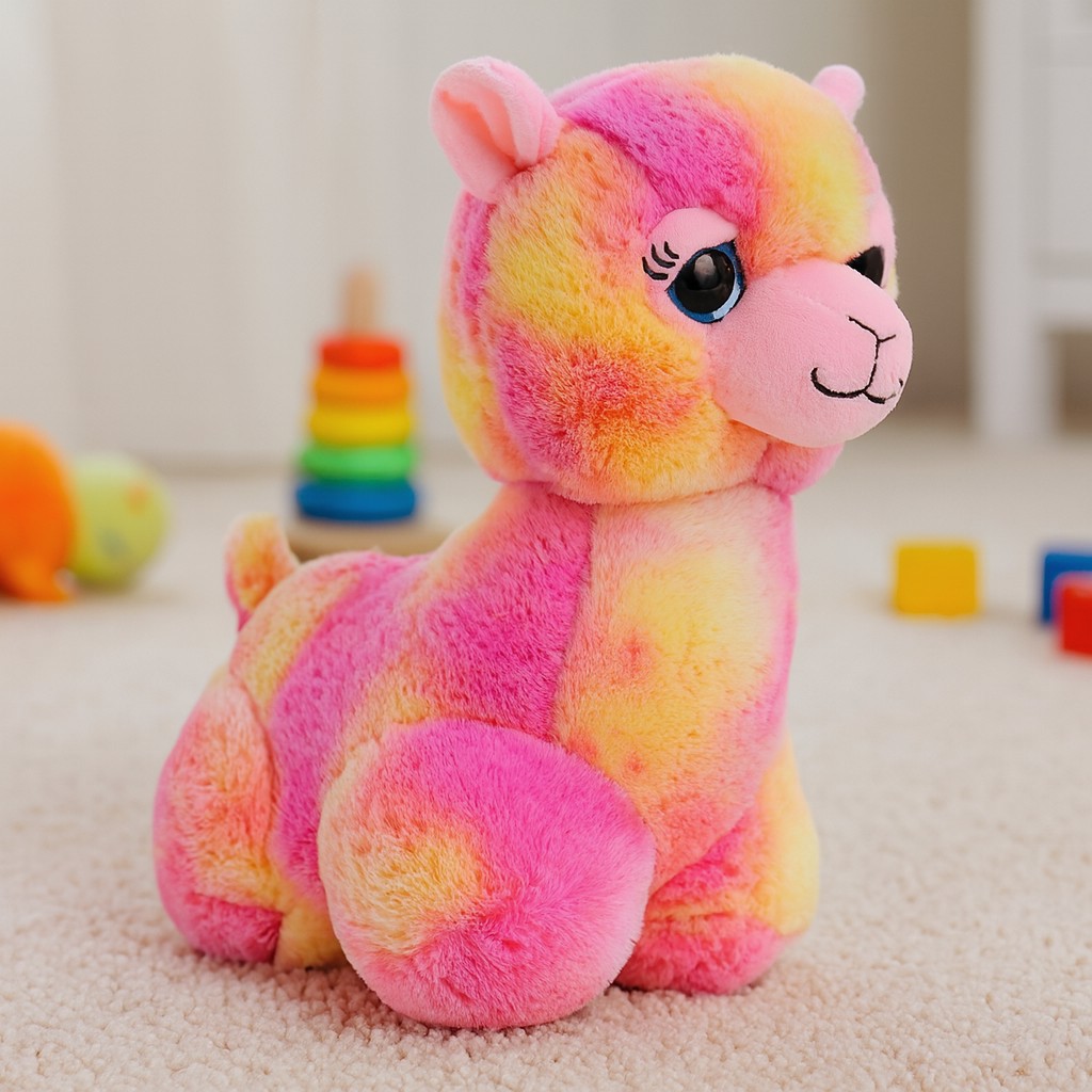 Alpaka Lama różowa - 35cm