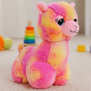 Alpaka Lama różowa - 35cm