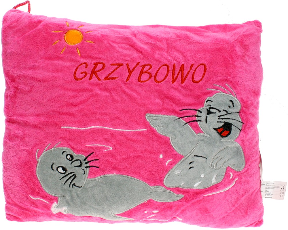 Poduszka Foka Grzybowo różowa - 30cm