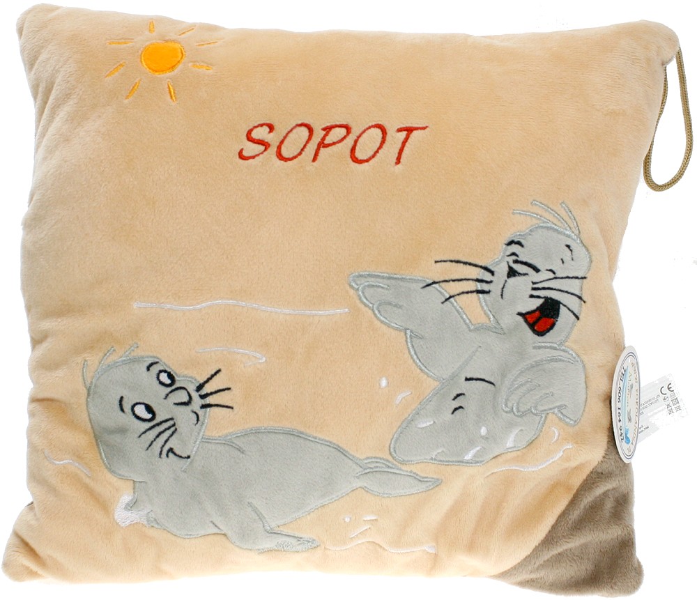 Poduszka Foka Sopot beżowa - 30cm