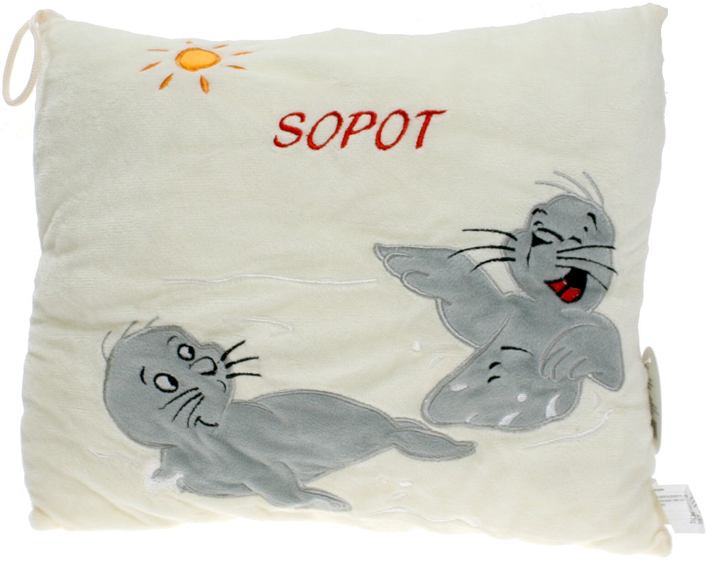 Poduszka Foka Sopot kremowa - 30cm
