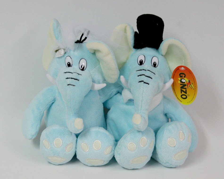 Słonie Para Ślubna - 35cm