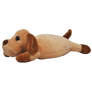 Piesek Brązowy Leżący Poduszka - 43cm