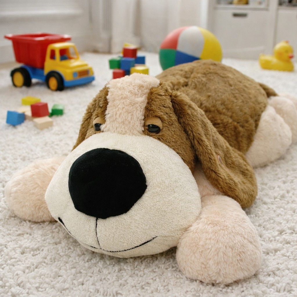 Piesek Łatek Leżacy Gigant XXL - 110cm