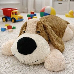 Piesek Łatek Leżacy Gigant XXL - 110cm