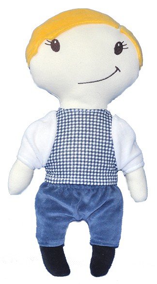 Lalka Szymonek Niebieski - 30cm