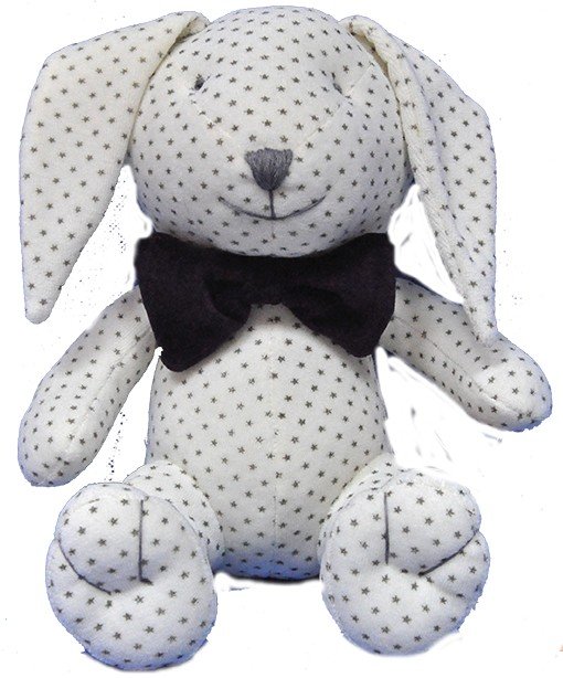 Zajączek z muszką - 25cm