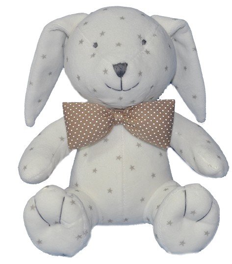 Zajączek z muszką - 25cm