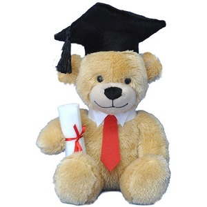 Miś Absolwent Szkolny Czerwony - 27cm Miś Absolwent Szkolny Czerwony - 27cm