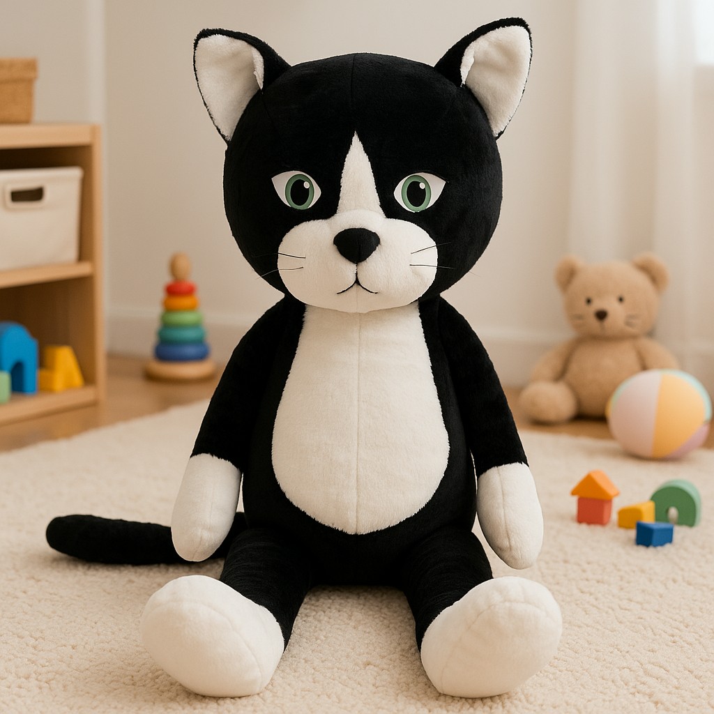 Kotek Czarno-Biały Mruczuś - 95cm