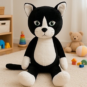 Kotek Czarno-Biały Mruczuś - 95cm