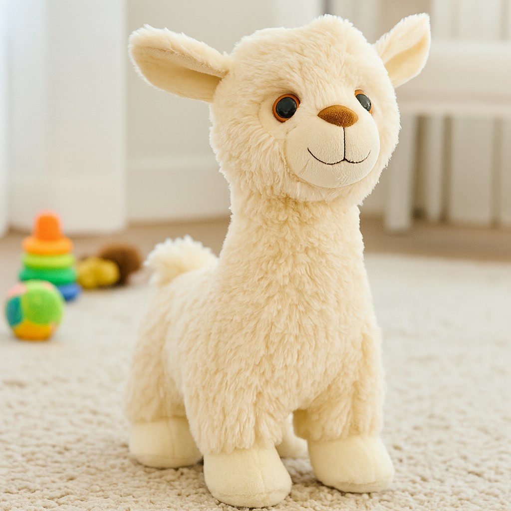 Alpaka Lama XXL Kremowa - 85cm