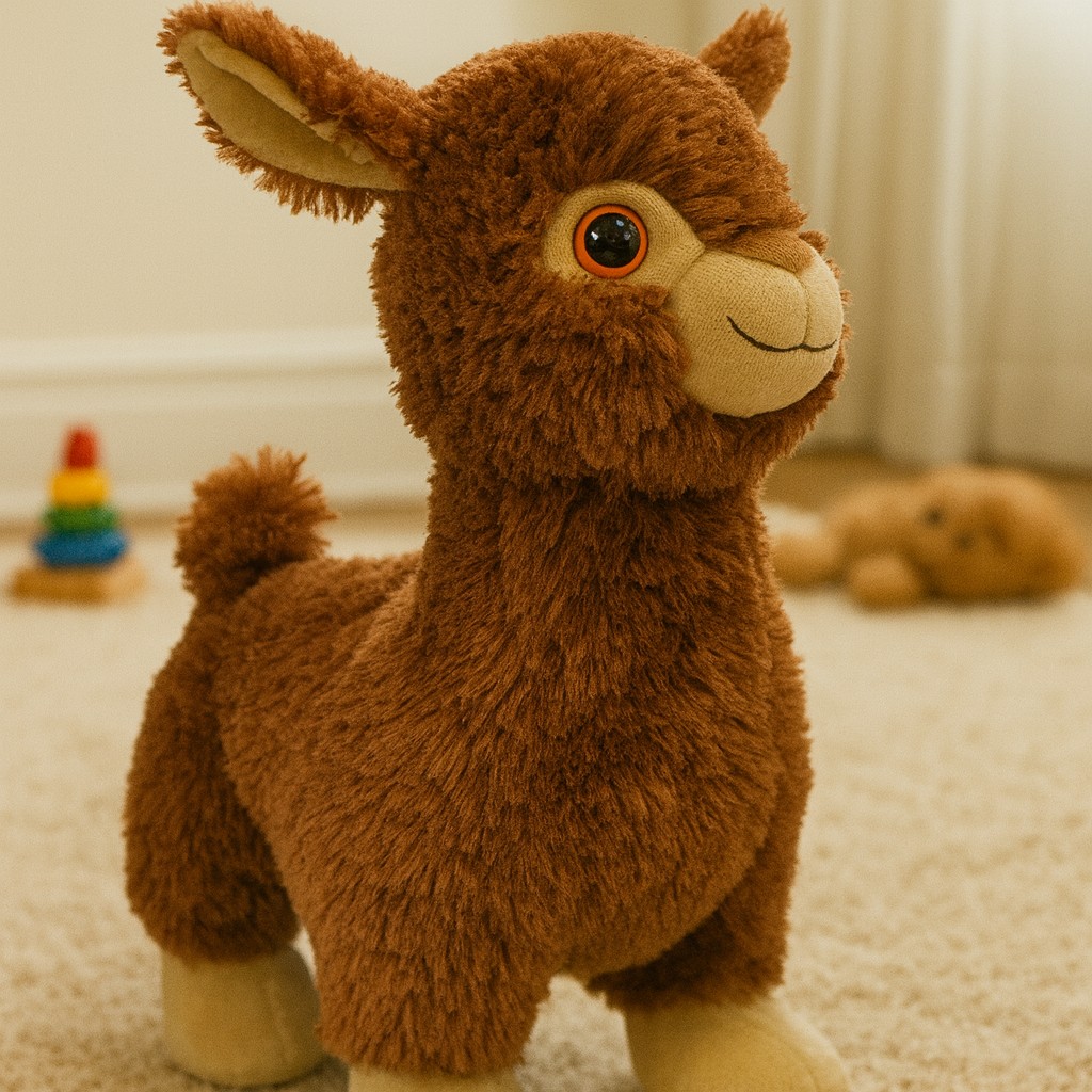 Alpaka Lama XXL Brązowa - 85cm