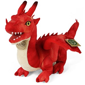 Smok Dinozaur Czerwony - 40cm