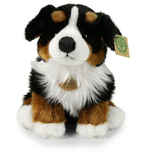 Piesek Berneński Czarny Bernardyn Siedzący - 28cm