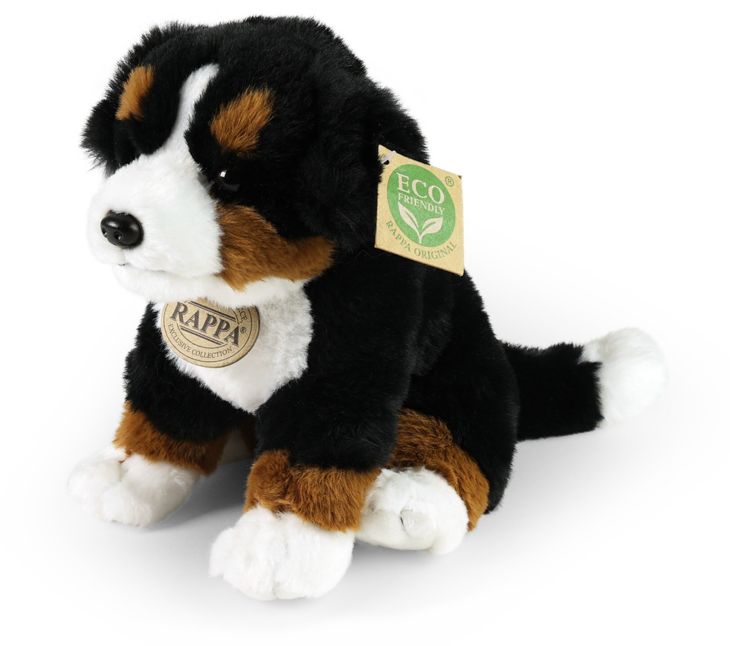 Piesek Górski Berneński Czarny Bernardyn Siedzący - 23cm