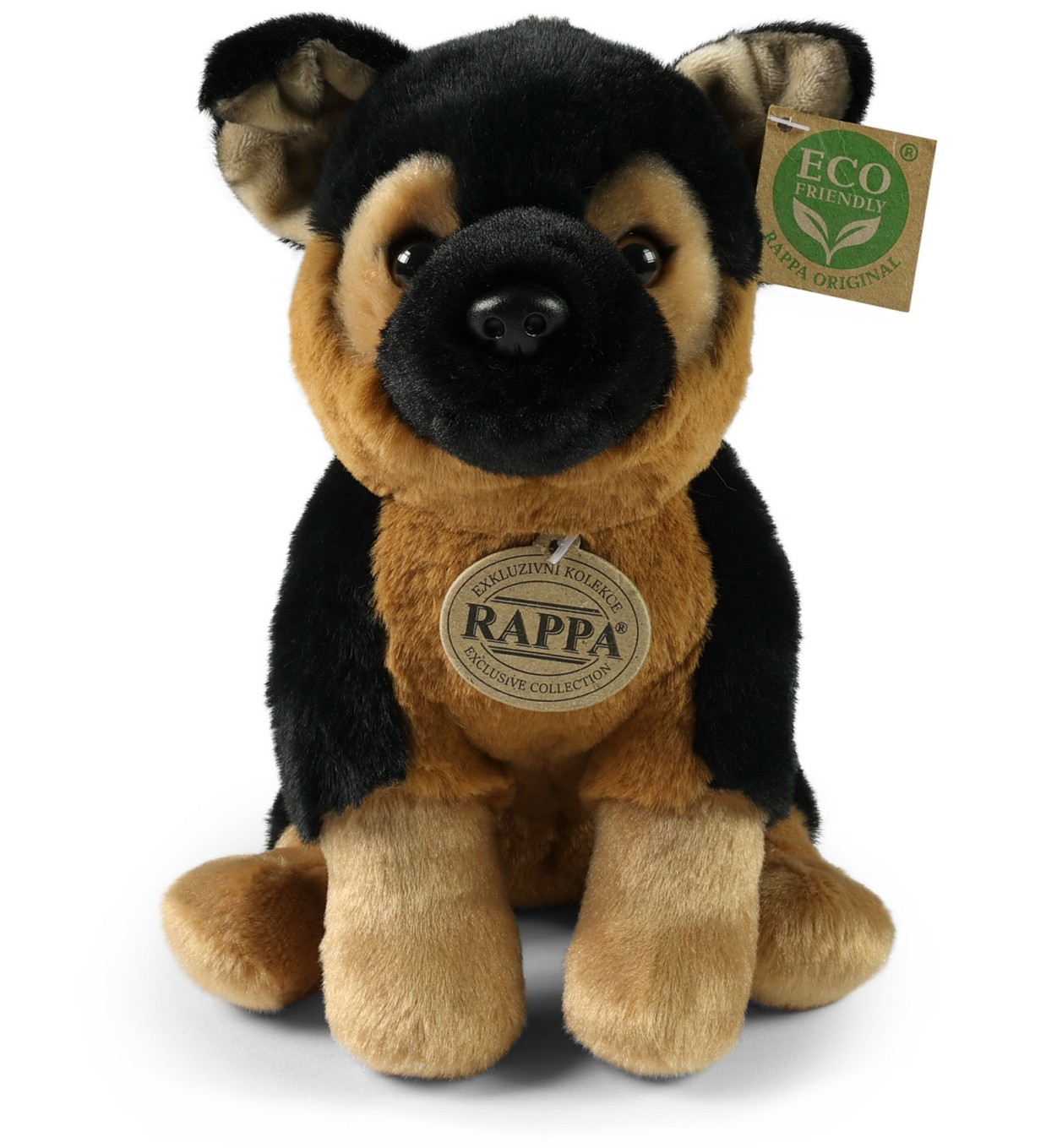 Piesek Owczarek Niemiecki Siedzący Realistyczny Soft - 23cm