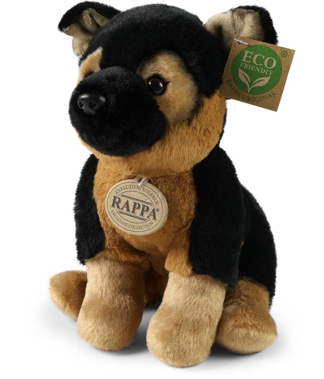 Piesek Owczarek Niemiecki Siedzący Realistyczny Soft - 23cm