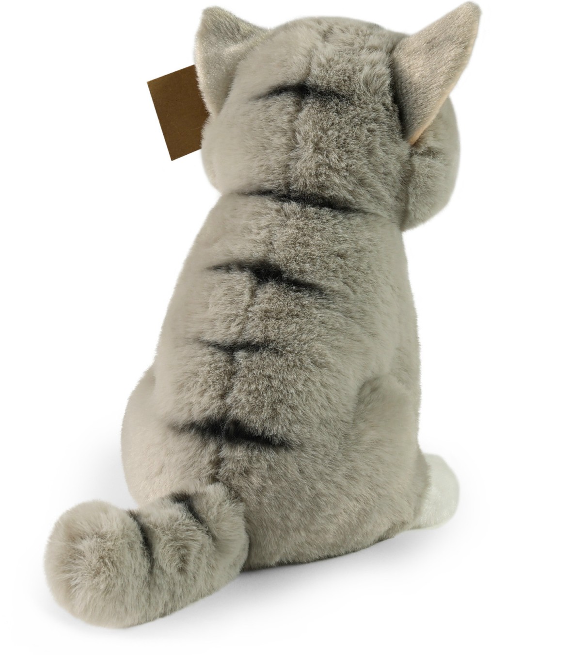 Kotek Szaro-Biały Siedzący Realistyczny - 23cm