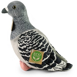 Gołąbek Szary Ptak Realistyczny - 22cm