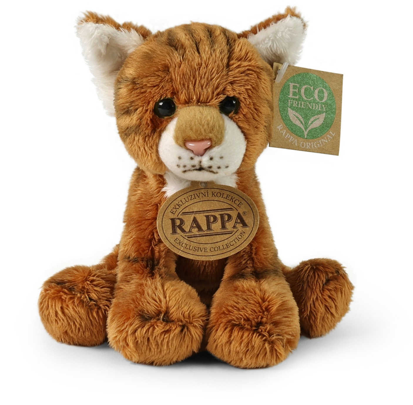 Kotek Mały Mruczek Rudy Pręgowany - 14cm