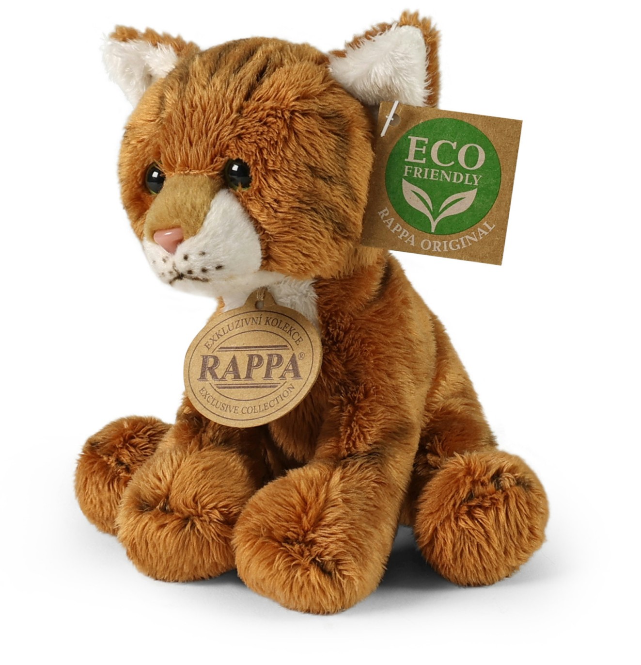 Kotek Mały Mruczek Rudy Pręgowany - 14cm