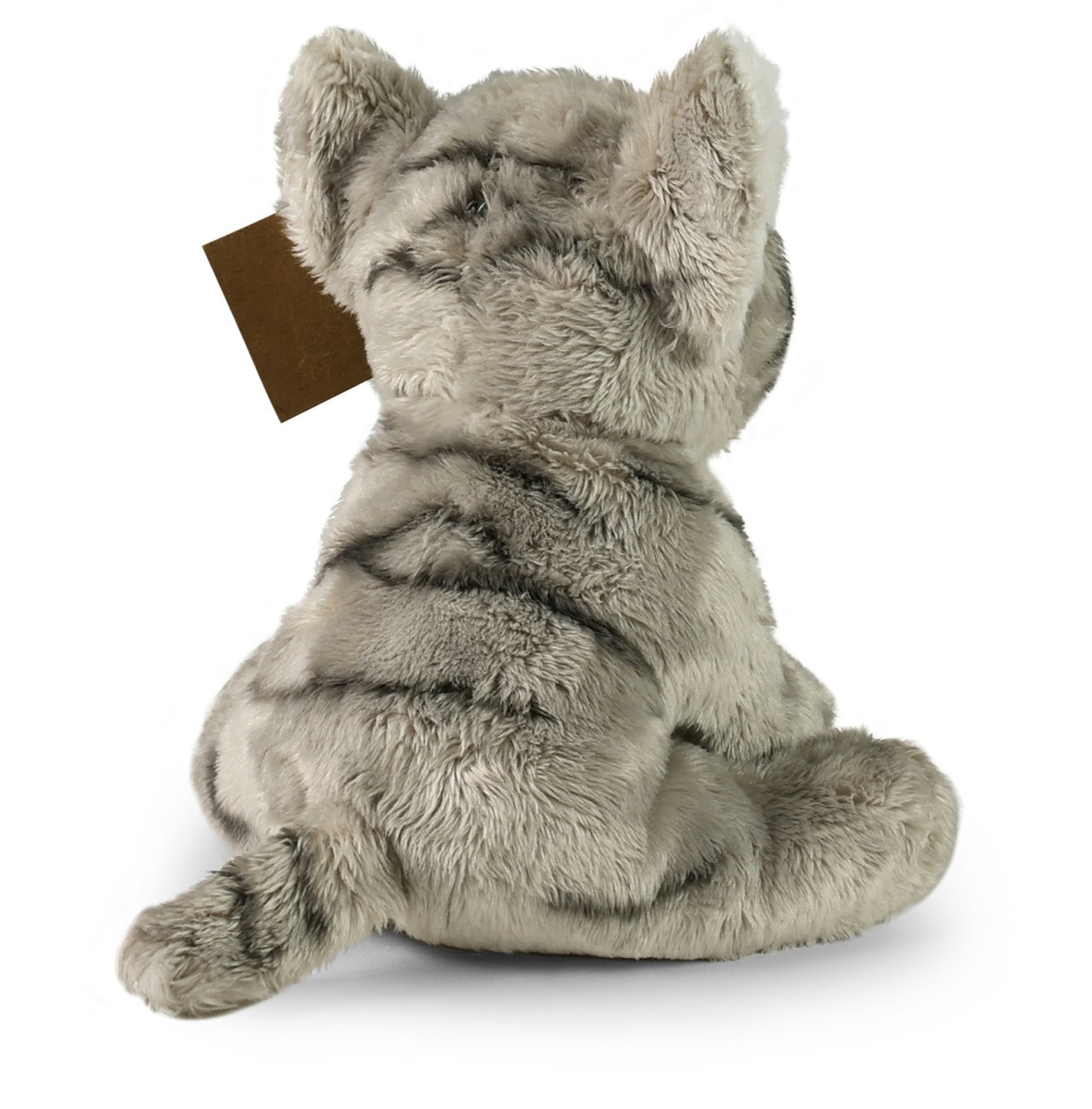 Kotek Mały Mruczek Szary Pręgowany - 14cm