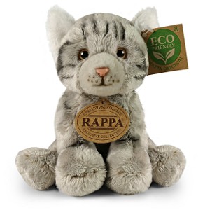 Kotek Mały Mruczek Szary Pręgowany - 14cm