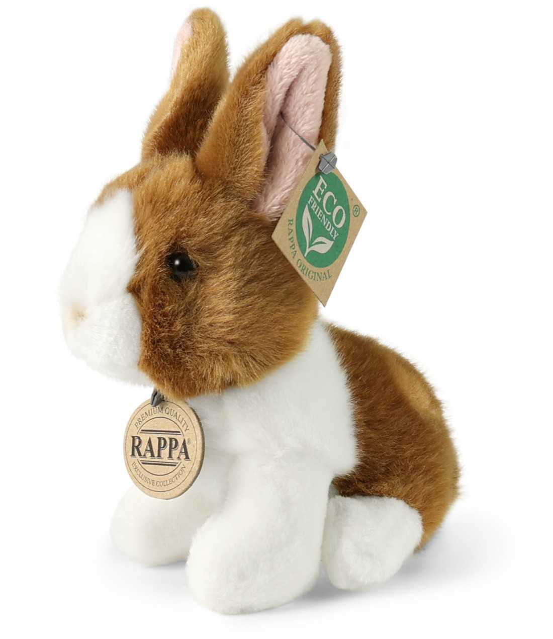 Królik Biało-Brązowy Zajączek - 16cm