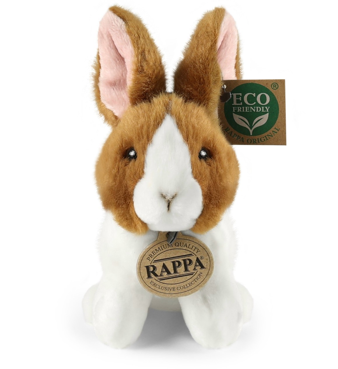 Królik Biało-Brązowy Zajączek - 16cm