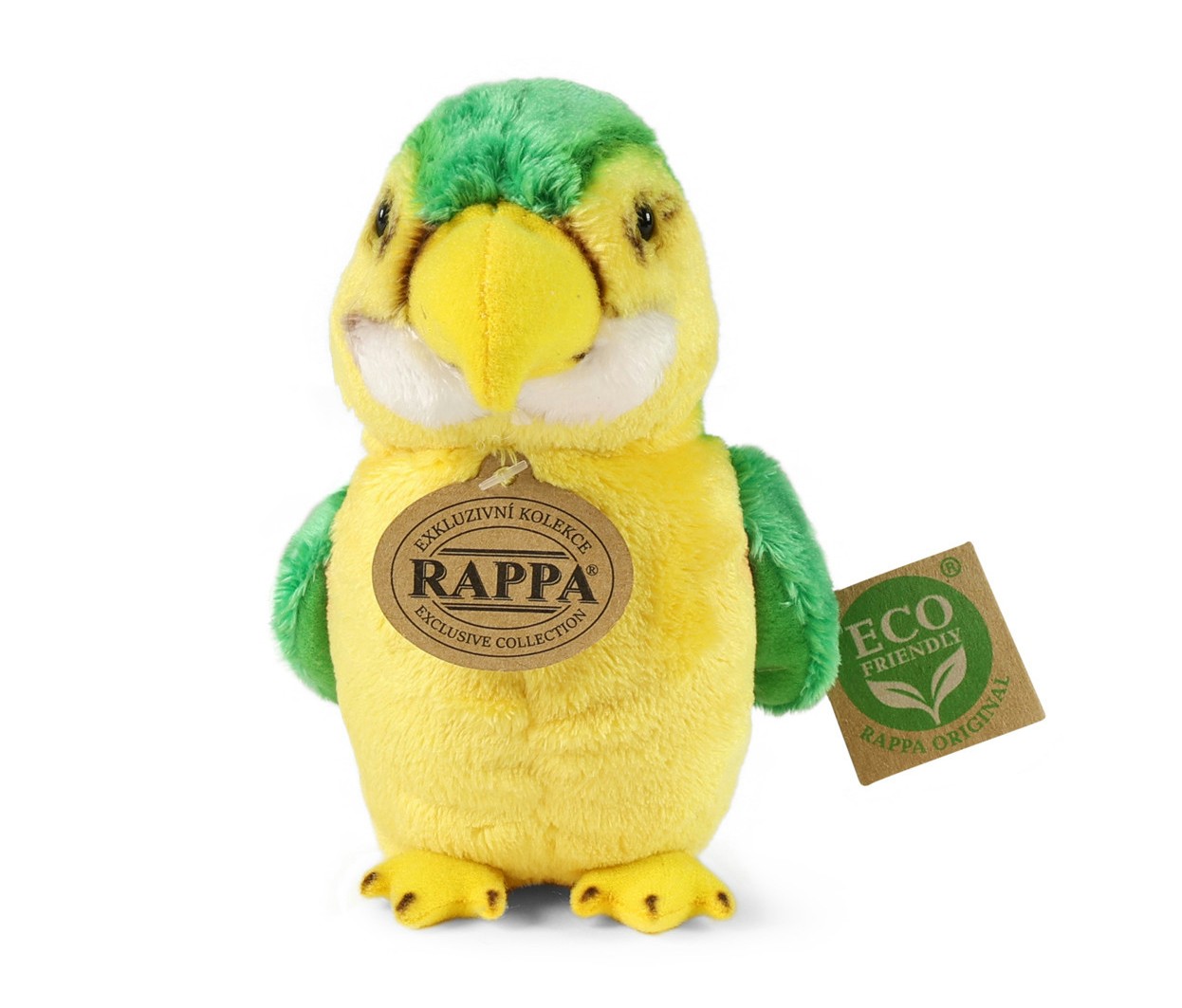 Papuga Ara Zielono-Żółta Mini - 15cm