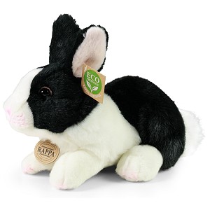 Królik Czarno-Biały Zajączek - 23cm