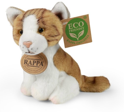 Kotek Biało-Rudy Siedzący Realistyczny - 12cm