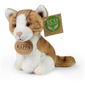 Kotek Biało-Rudy Siedzący Realistyczny - 12cm