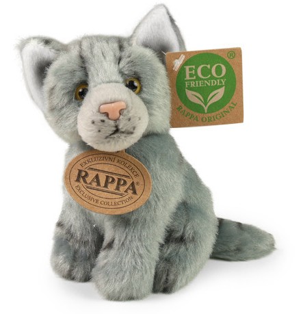 Kotek Szary Siedzący Realistyczny - 12cm