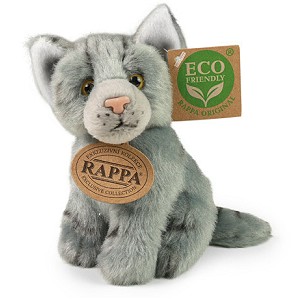 Kotek Szary Siedzący Realistyczny - 12cm