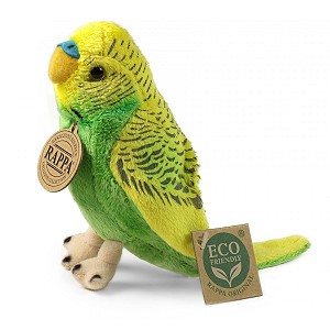 Papuga Falista Zielona - 12cm
