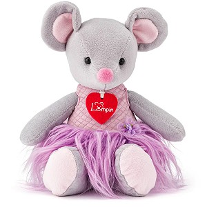 Myszka Szara Akiko w sukience Premium - 30/22cm