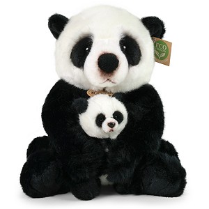 Miś Panda z Młodym - 27cm