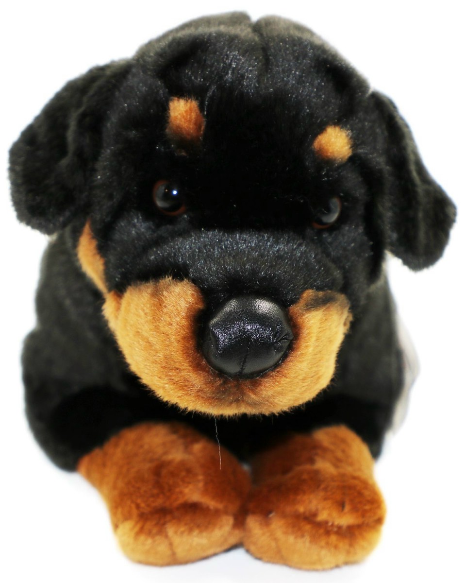 Piesek Rottweiler Leżący - 35cm