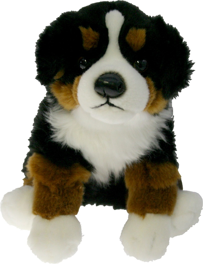 Piesek Berneński Czarny Bernardyn - 24cm