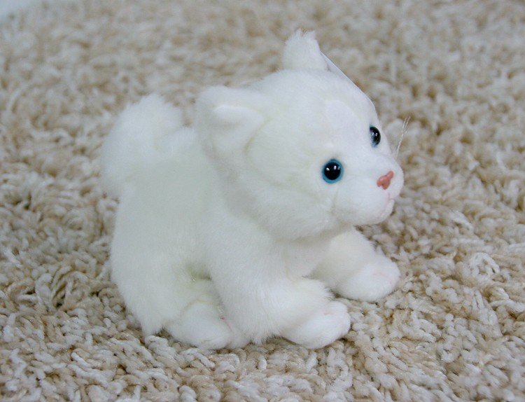 Kot Miau Biały - 15cm
