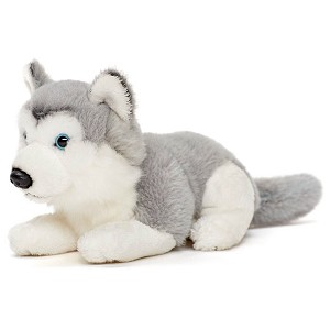 Piesek Husky leżący - 16cm