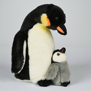 Pingwin z młodym - 26cm