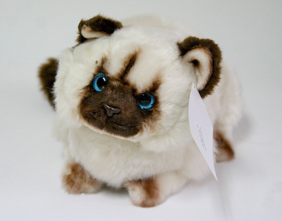 Kot Puchaty Brązowy - 35cm